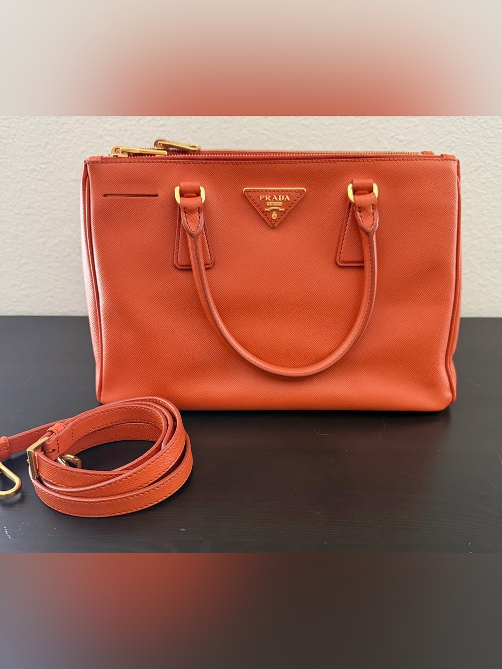 Prada Galleria Double Zip Tote